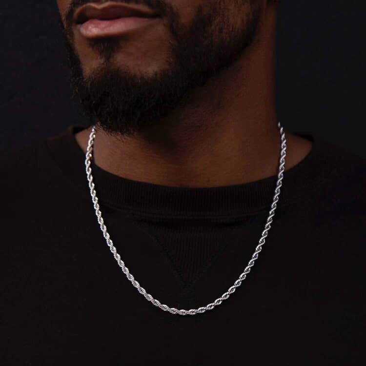 Sliver Rope Chain - 4mm