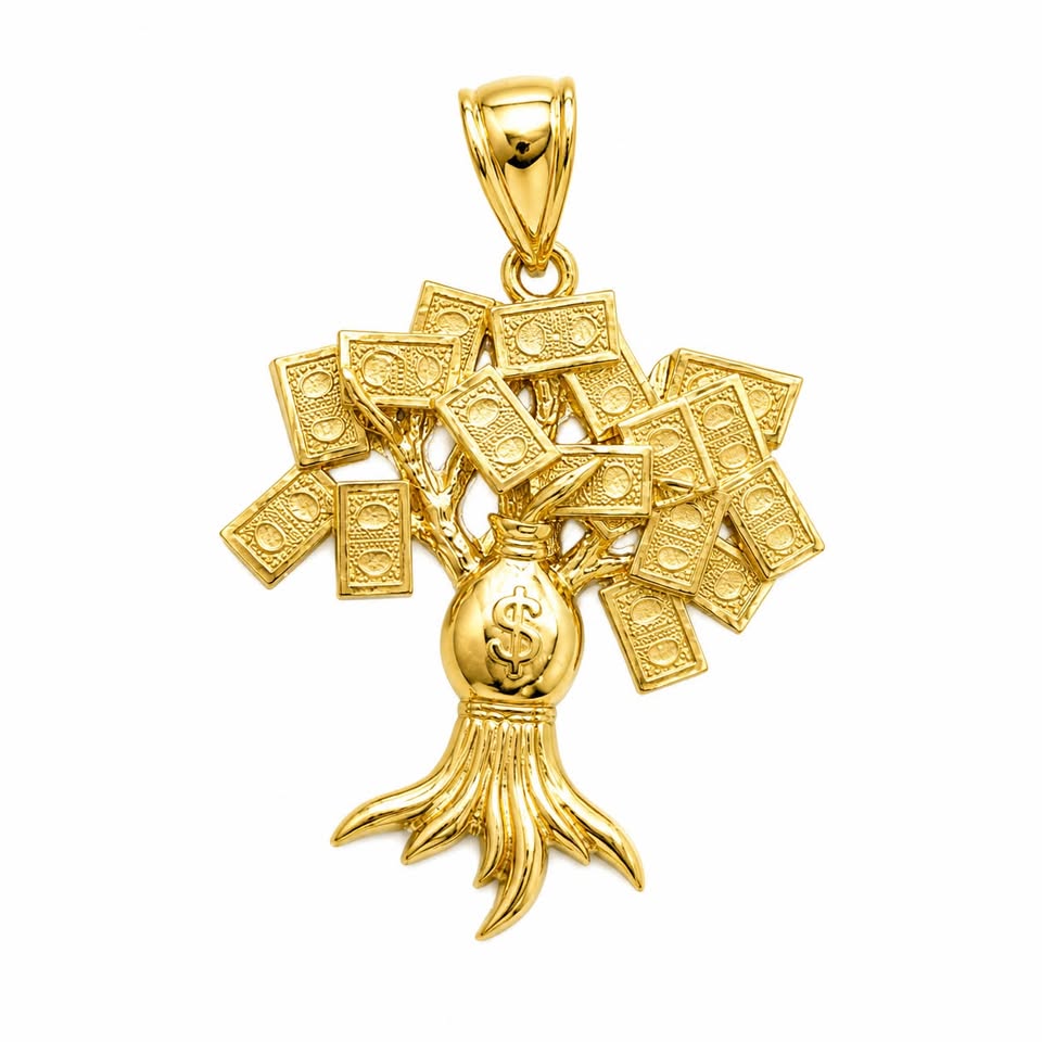 Money Bag Pendant 10k