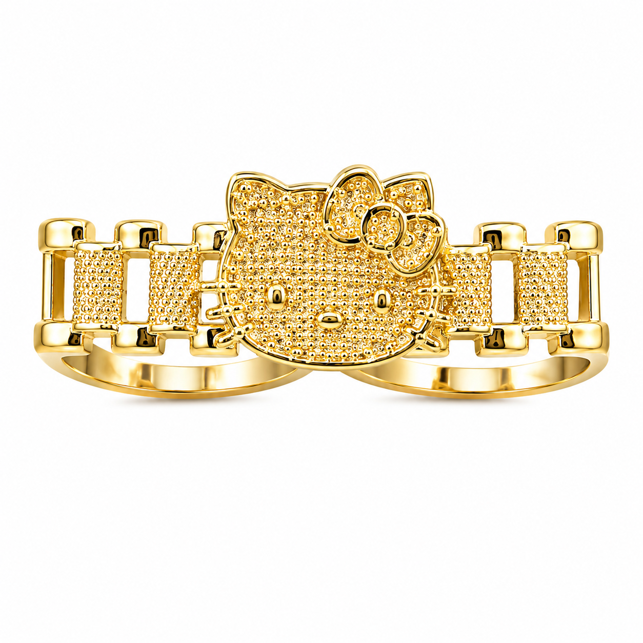 Hello Kitty Double RIng 14k