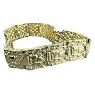 14k Gold Nugget Bracelet