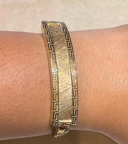 Chino Link Bracelet 14k Gold Greek
