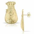 10k Money Bag Earring