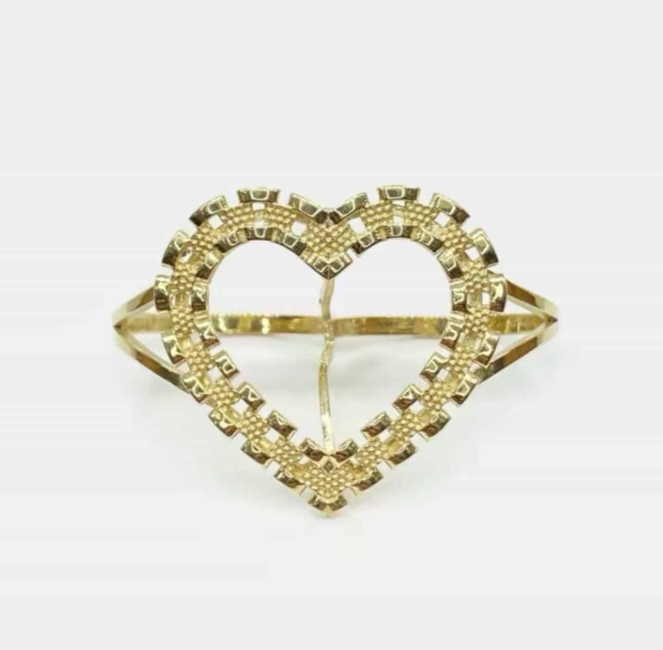 10K Hearts Nugget Ring