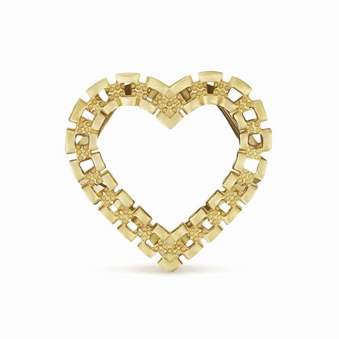 RX Heart Nugget Ring