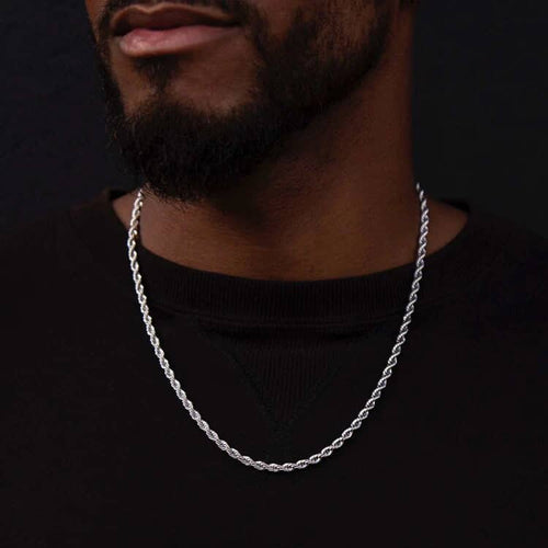 Sliver Rope Chain - 4mm