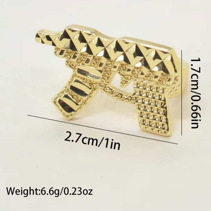 Nugget Uzi Ring 10k