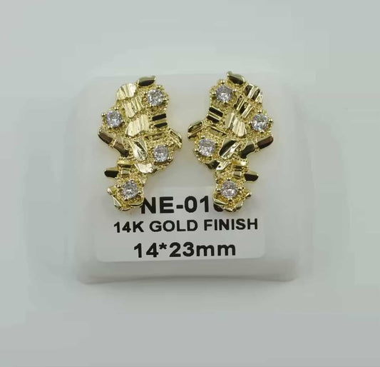 Stud Earrings 14K Gold
