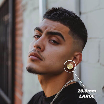 Dimond Gold Nugget earrings