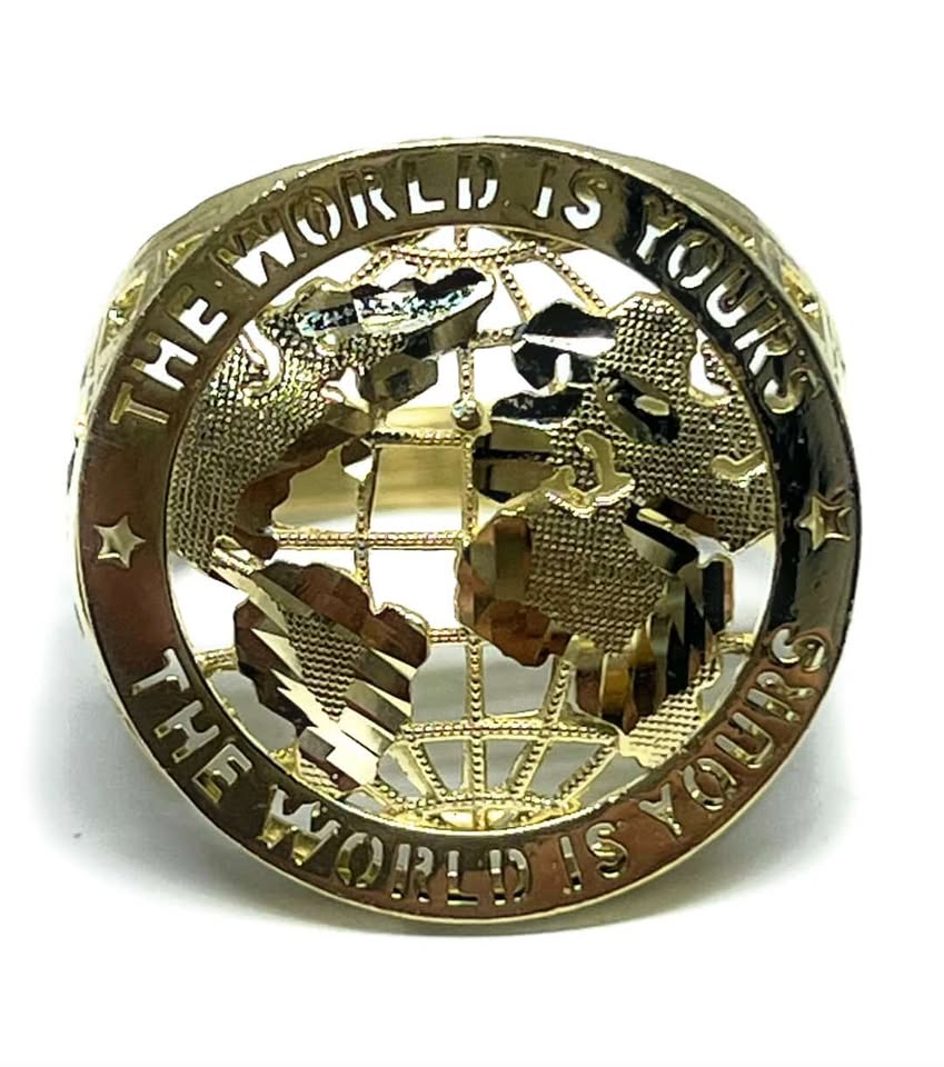 World is Yours Ring 14k Yellow Gold