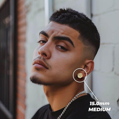 Dimond Gold Nugget earrings