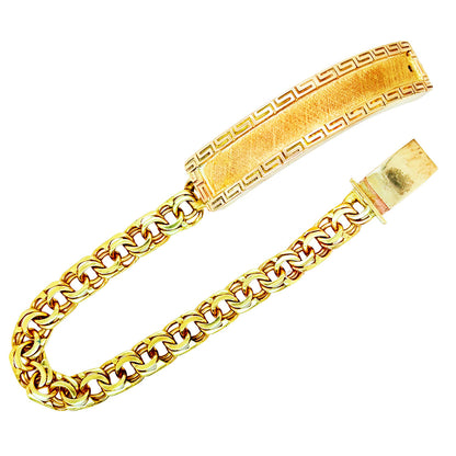 Chino Link Bracelet 14k Gold Greek