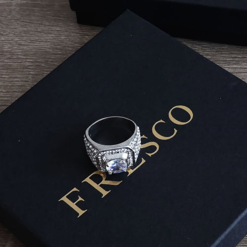 White Gold King Sized Diamond Ring