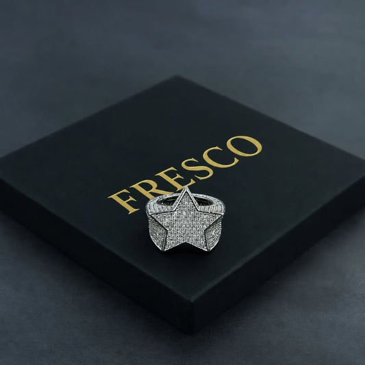 Fully Iced Star Ring