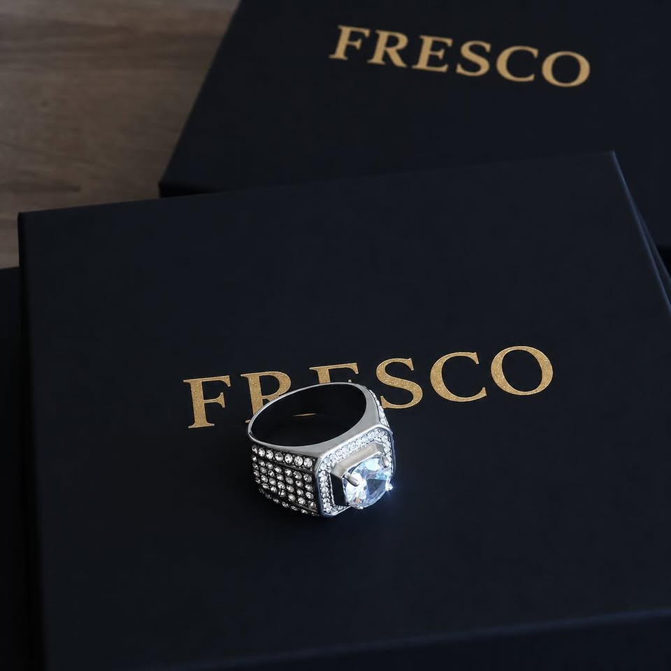 White Gold King Sized Diamond Ring