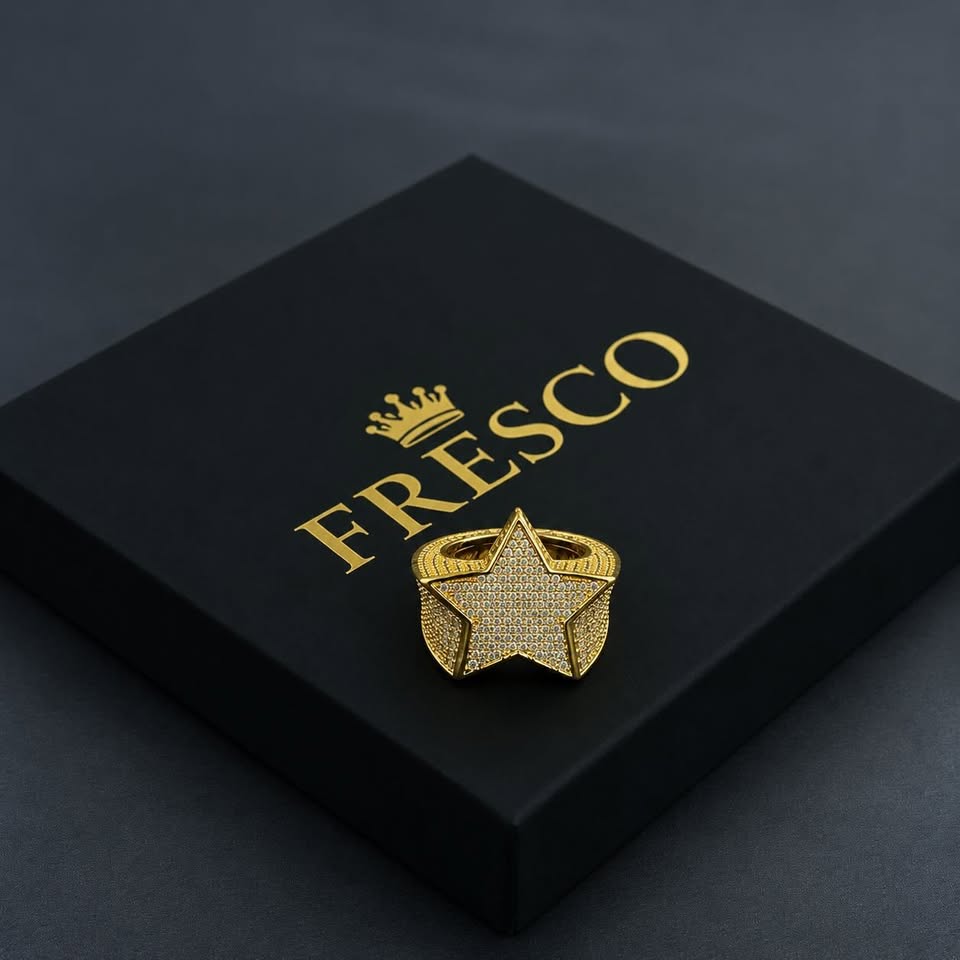 Fully Iced Star Ring