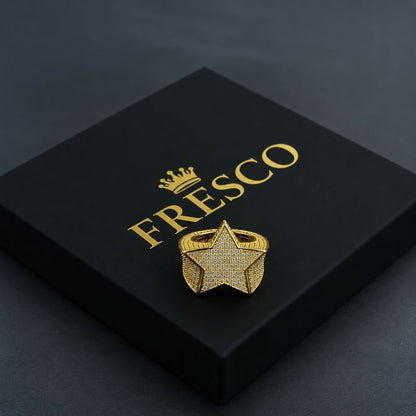 Fully Iced Star Ring