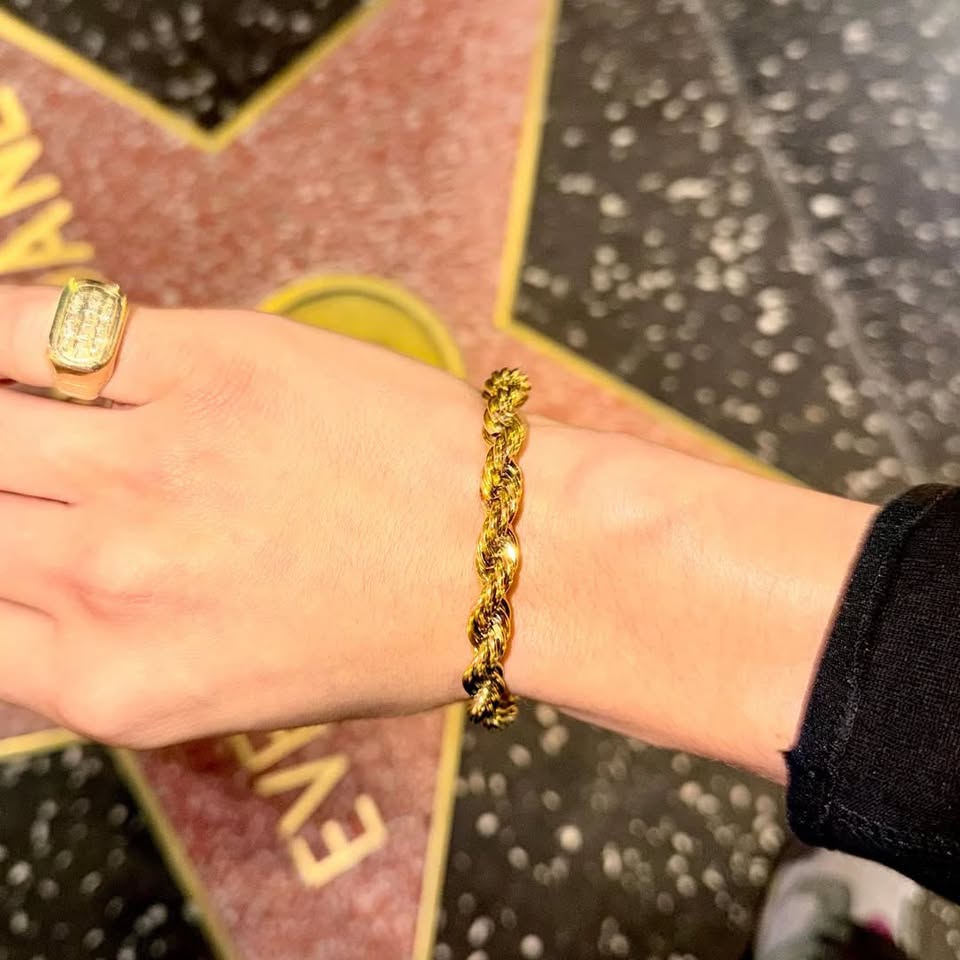 18k Gold Bracelet Stamped