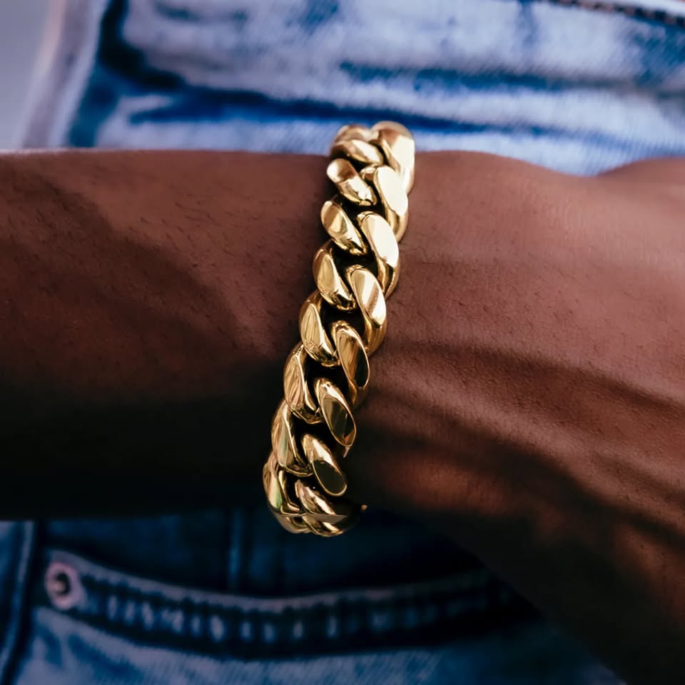 Cuban Gold Bracelet 12 mm