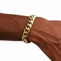 Cuban Gold Bracelet 12 mm