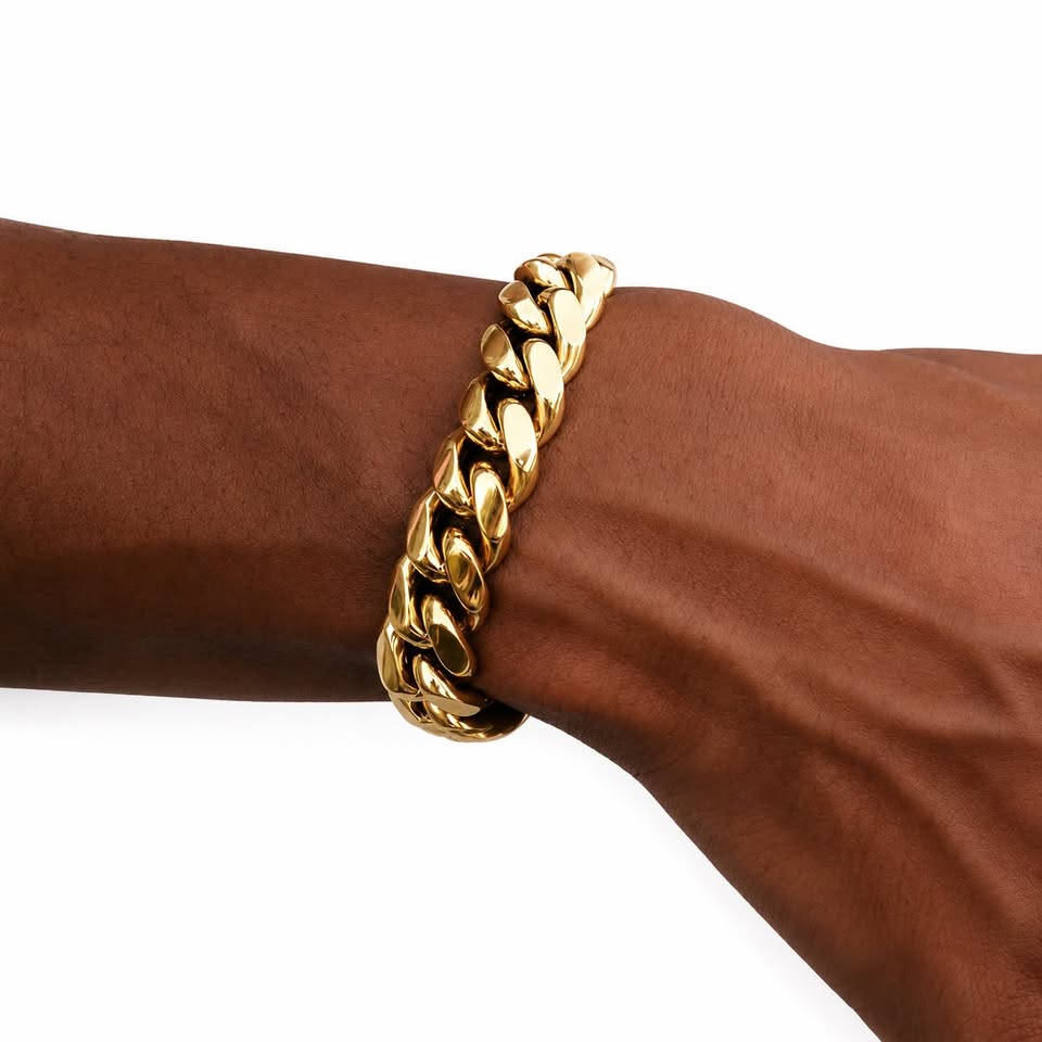 Cuban Gold Bracelet 12 mm
