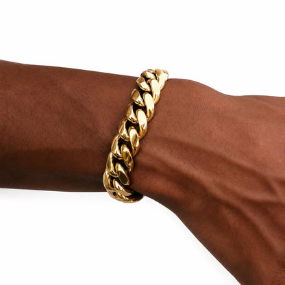 Cuban Gold Bracelet 12 mm