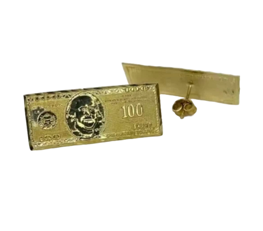 100$ Bill Earrings