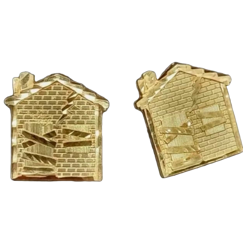 Trap house Gold Earrings