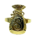 14k Gold Money Bag Ring