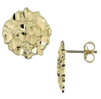 10k Gold Nugget Earring