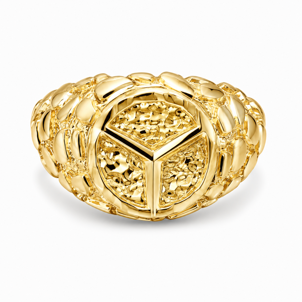 14k Gold Mercedes Ring