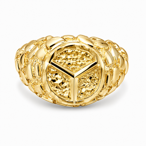 14k Gold Mercedes Ring