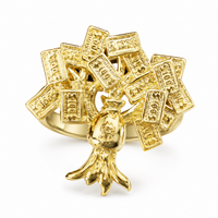 14k Gold Money Bag Ring
