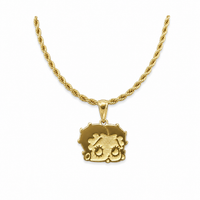 betty 18k gold pendant + chain