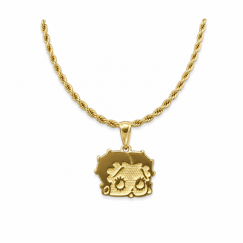 betty 18k gold pendant + chain