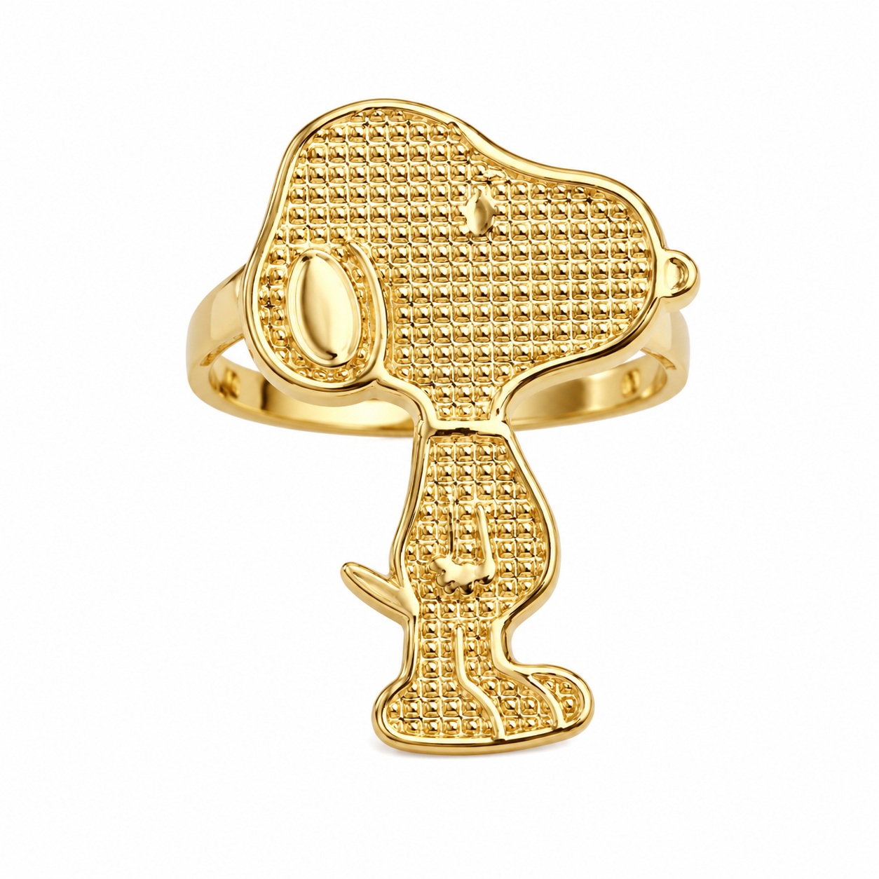 Snoopy Nugget 14k Ring