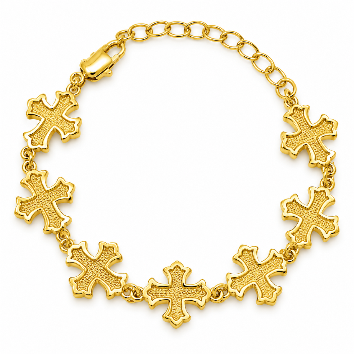 Cross Bracelet 14k Gold