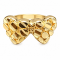 10k Gold Double Heart Ring
