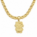 10K Gold Hello kitty Body Pendent+Chain