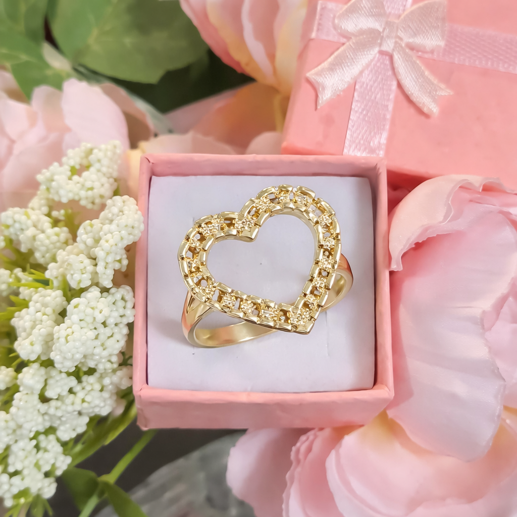 RX Heart Nugget Ring