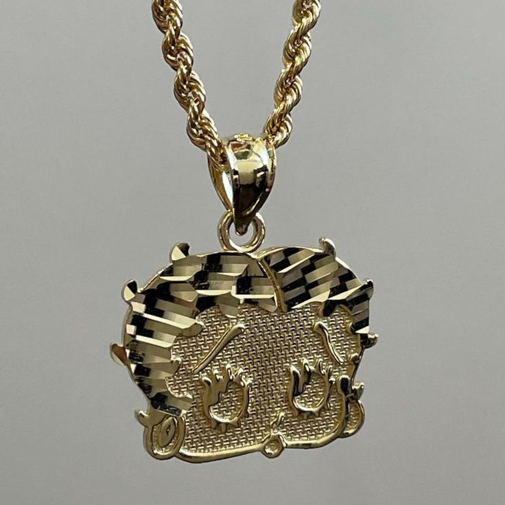 betty 18k gold pendant + chain