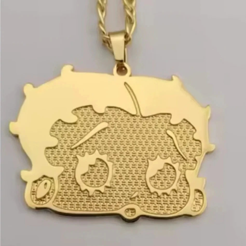 betty 18k gold pendant + chain