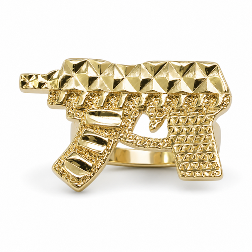 Nugget Uzi Ring 10k