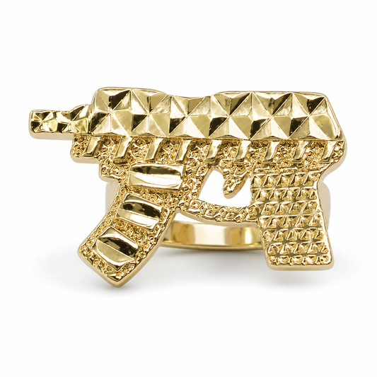 Nugget Uzi Ring 10k