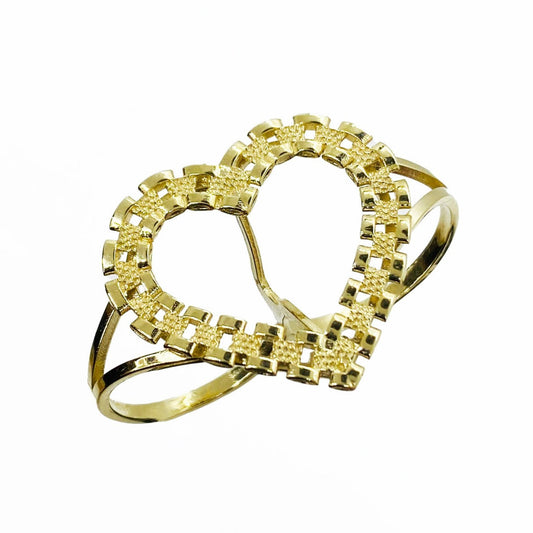 10K Hearts Nugget Ring