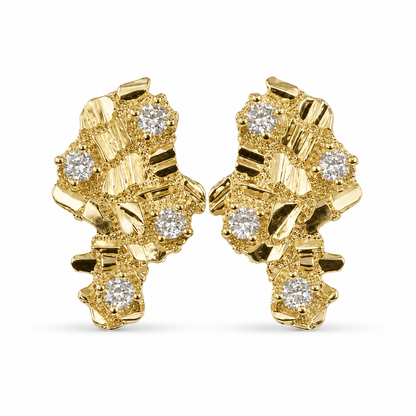 Stud Earrings 14K Gold