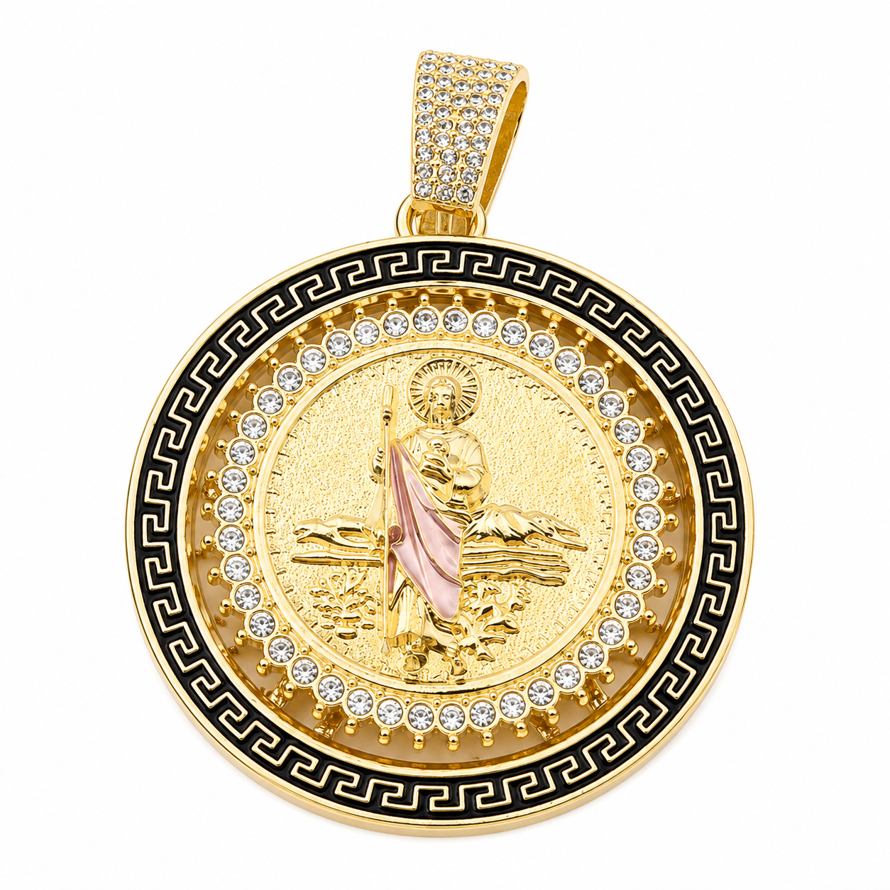 Saint Jude Spinning 10k Gold Pendent