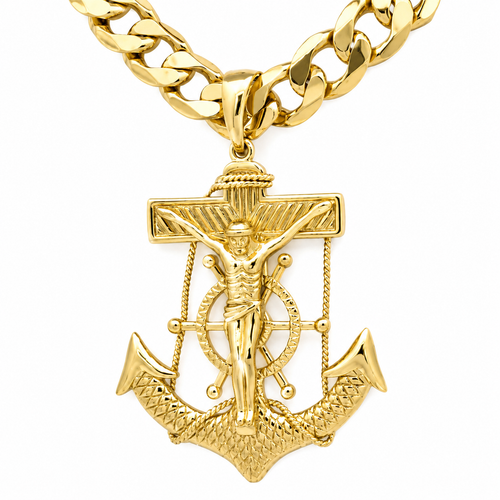 Mariner Cross pendant 10k Gold