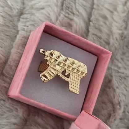 Nugget Uzi Ring 10k