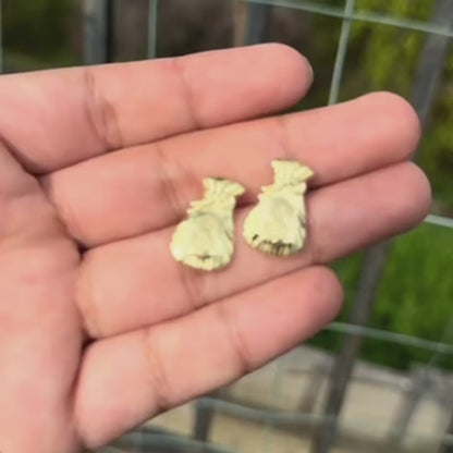 10k Money Bag Earring